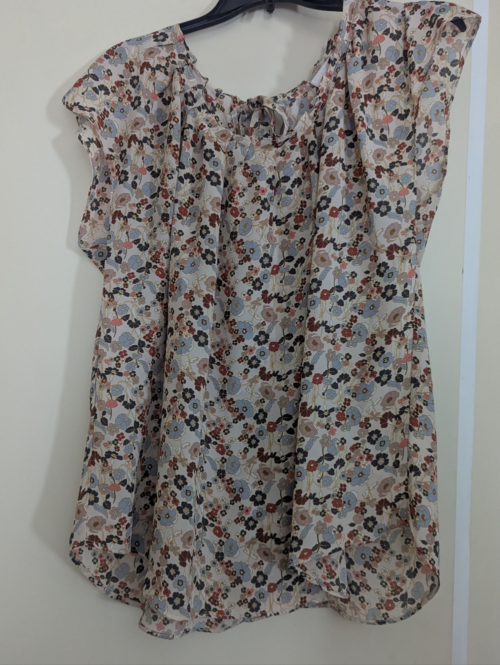 Floral Cap Sleeve Top